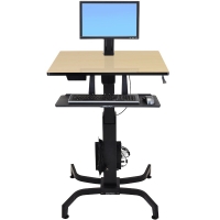 Офисный стол с ручной регулировкой по высоте Ergotron 24-280-928 WorkFit-PD, Sit-Stand Desk (Birch)
