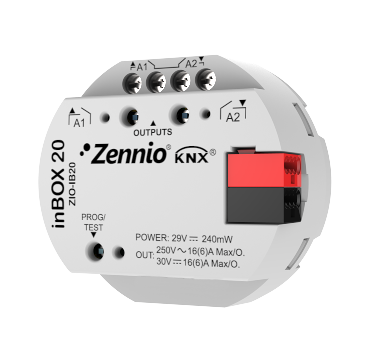 Актуатор многофункциональный KNX Zennio inBOX 20 Актуатор многофункциональный KNX Zennio inBOX 20