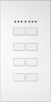Контрольная панель KNX IPAS Largho 8R Aluminium anodized, raised buttons