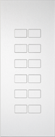 Контрольная панель KNX IPAS Largho 12 Aluminium anodized, raised buttons