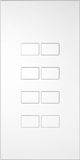 Контрольная панель KNX IPAS Largho 8 Aluminium anodized, raised buttons
