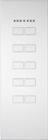 Контрольная панель KNX IPAS Largho 10R Aluminium anodized, raised buttons