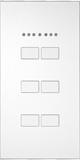 Контрольная панель KNX IPAS Largho 6R Aluminium anodized, raised buttons