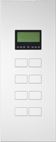 Контрольная панель KNX IPAS Largho LCD 8R Aluminium anodized, raised buttons