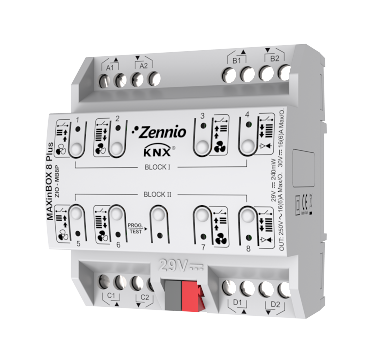 Актуатор многофункциональный KNX Zennio MAXinBOX 8 Plus Актуатор многофункциональный KNX Zennio MAXinBOX 8 Plus
