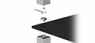 Тумба под аппаратуру Norstone Square HiFi Satin Aluminium Brushed — Lacquered Black