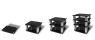 Тумба под аппаратуру Norstone Square HiFi Satin Aluminium Brushed — Lacquered Black
