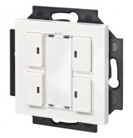 Контрольная панель KNX IPAS Piazza 4 RGB-T White Gloss
