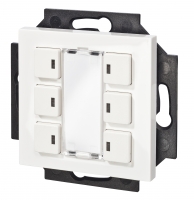 Контрольная панель KNX IPAS Piazza 6 RGB White Gloss