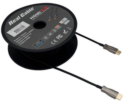 Активный оптоволоконный HDMI кабель Real Cable HD-OPTIC HDMI 2.0 Type-A