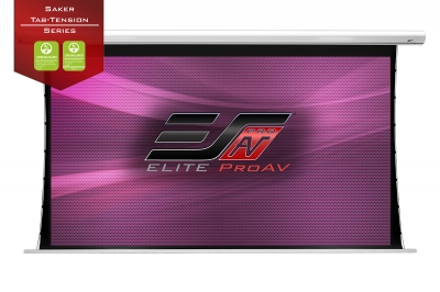 Моторизованный проекционный экран с натяжителями Elite Screens Saker Tab-Tension 16:9 MaxWhite Fiberglass White Моторизованный проекционный экран с натяжителями Elite Screens Saker Tab-Tension 16:9 MaxWhite Fiberglass White