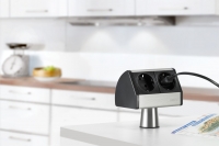 Настольный розеточный блок Sсhulte EVOline T-Dock (2S)