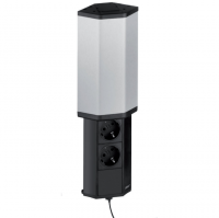 Угловой настеный розеточный блок Sсhulte EVOline V-Port (2S1UCa)