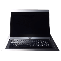 Моторизированный складной монитор с полкой для клавиатуры Element One Versis 220 Flex