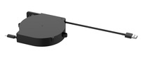 Кабельный ретрактор USB порт-зарядка Wize WRTS-USBC-RT (1UCc)