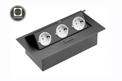 Встраиваемый розеточный блок GTV AE-PB03GS-20