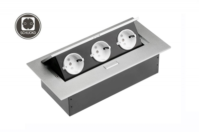 Встраиваемый розеточный блок GTV AE-PB03GS-53