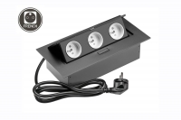 Встраиваемый розеточный блок GTV AE-PBC3GU-20