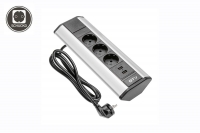 Накладной угловой розеточный блок USB порт-зарядка угловой GTV AE-PBKT3S2U-80 (3S2UCac)