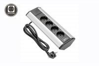 Накладной угловой розеточный блок GTV AE-PBKT4S-80 (4S)