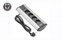 Сетевой удлинитель угловой GTV AE-PBKT4U-80
