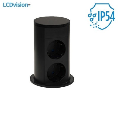 Встраиваемый розеточный блок ASA VersaLift Round Version (2S) Встраиваемый розеточный блок ASA VersaLift Round Version (2S)