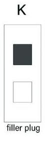 Модуль AV filler plug Element One Socket-X K Модуль AV filler plug Element One Socket-X K