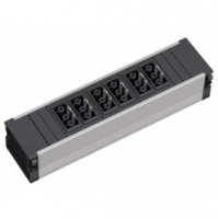 Точка консолидации сетевого питания на полу или под полом Bachmann 919.2000 (6S) Consolidation Point for power 6-way GST18 socket 1-phase, small