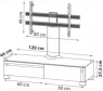 Стенд под телевизор Ultimate BB 1244B SA Oak Stand Стенд под телевизор Ultimate BB 1244B SA Oak Stand