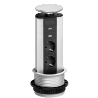 Встраиваемый розеточный блок Sсhulte EVOline Port (2S2UC)
