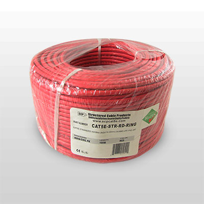 Витая пара SCP CAT5E-STR-RD-RING 305.0m Витая пара SCP CAT5E-STR-RD-RING 305.0m
