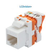 Вставка Keystone с коннектором RJ45 кат.6А Rikett Keystone with RJ45 connector Cat6A