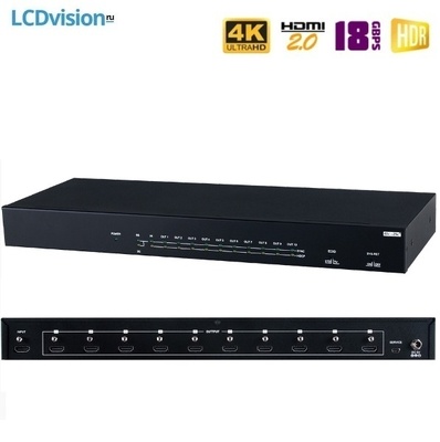 Усилитель-распределитель HDMI 1х10 4K HDMI 2.0 CYP CPLUS-V10E