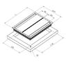 Крышка-заглушка для установки розеточных блоков в столешницу Bestlink Double Cover mounting frame integrated brush, MID