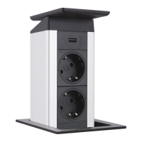 Встраиваемый розеточный блок Sсhulte EVOline PortPush (2S1UCa)