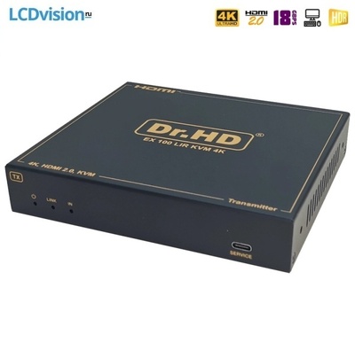 Удлинитель линии IP/CAT передатчик (Tx) HDMI 4K с технологией KVM USB 2.0 Dr.HD EX 100 LIR KVM 4K (Tx)