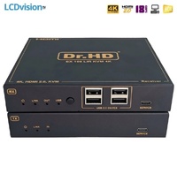 Удлинитель линии IP/CAT комплект приемник-передатчик HDMI 4K с технологией KVM USB 2.0 Dr.HD EX 100 LIR KVM 4K