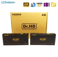 Удлинитель линии CAT комплект приемник-передатчик HDMI 4K с HDBaseT Dr.HD EX 150 BT18Gp