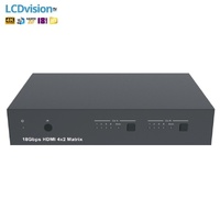 Матричный коммутатор HDMI 4х2 4K HDMI 2.0 с деэмбеддером и даунскейлером Prestel FM-42H2A