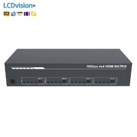 Матричный коммутатор HDMI 4х4 4K HDMI 2.0 с деэмбеддером ARC и даунскейлером Prestel FM-44H2DA