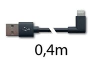 Кабель для зарядки и синхронизации устройств Apple Lightning USB-A - Lightning 90° SmartThings sXX-01-040 0.4m