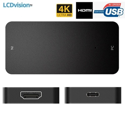 Устройство видеозахвата 4K для стриминга с камеры HDMI Type-A на USB 3.2 Gen 1 Type-C Lideo HTU-4K1