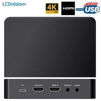 Устройство видеозахвата 4K для стриминга с камеры HDMI 2.0 Type-A на USB 3.2 Gen 1 Type-C Lideo HTU-4K2