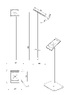 Напольная подставка для планшета LCD Floor Stand Fixed 278