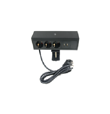 Настольный розеточный блок и беспроводное зарядное устройство QI-Charger Mebax Desk LK-GN6 (3S2UCa1QI)