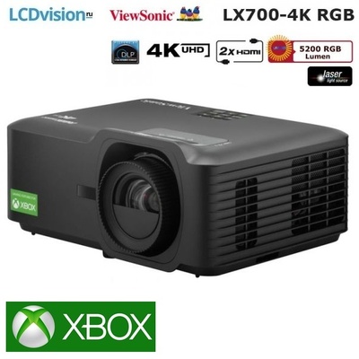 Лазерный проектор для домашнего кинотеатра и игровой приставки ViewSonic LX700-4K RGB Ultra Лазерный проектор для домашнего кинотеатра и игровой приставки ViewSonic LX700-4K RGB Ultra
