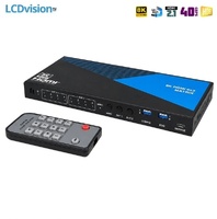 Матричный коммутатор HDMI 4х2 8K HDMI 2.1 с деэмбеддером, eARC и даунскейлером Dr.HD MA 428 SLA