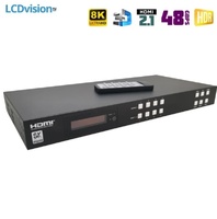 Матричный коммутатор HDMI 4х4 8K HDMI 2.1 с деэмбеддером, eARC, даунскейлером и преобразователем HDR Dr.HD MA 448 SL