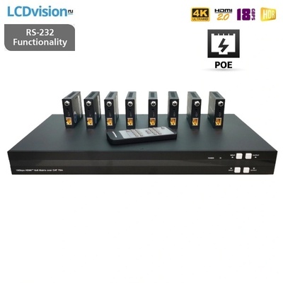 Матричный коммутатор HDMI 8х8 4K HDMI 2.0 с удлинителем линии CAT Dr.HD MA 887 EX70 Матричный коммутатор HDMI 8х8 4K HDMI 2.0 с удлинителем линии CAT Dr.HD MA 887 EX70