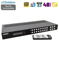 Матричный коммутатор HDMI 8х8 8K HDMI 2.1 с деэмбеддером, eARC, даунскейлером и преобразователем HDR Dr.HD MA 888 SLtitle=